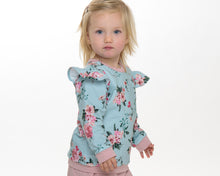 Laden Sie das Bild in den Galerie-Viewer, PDF Schnittmuster Download – Baby Mädchen Kleidung – Kleid &amp; Sweatshirt Set – Mehrere Größen – Rüschen-Schulter &amp; Pinafore-Option – Digitaler Nähleitfaden