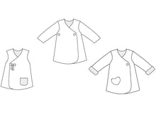 Load image into Gallery viewer, LENA Baby Mädchen Jacke Schnittmuster Ebook PDF Schnittmuster PDF Ebook download Patternforkids 