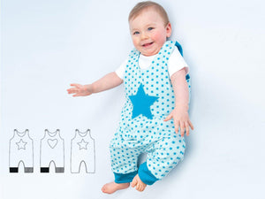 ALBERTO Baby overall dungaree Paper pattern - Patternforkids
