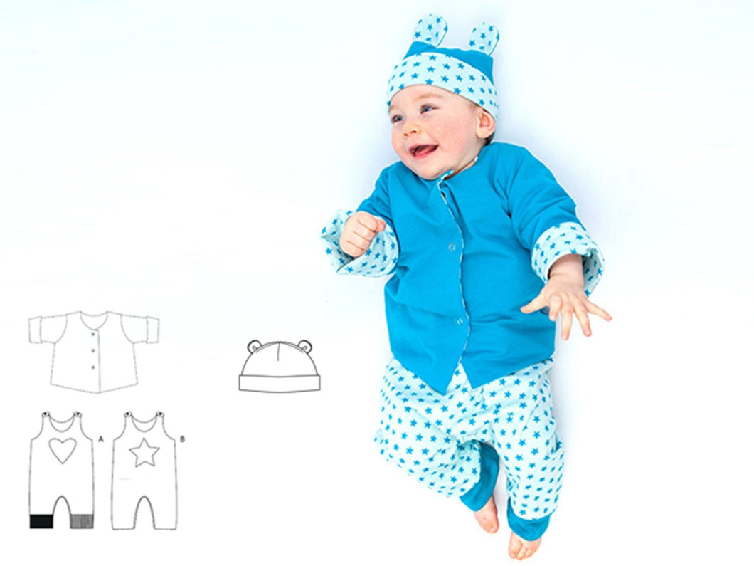 ALBERTO FLAVIO ORSO Baby bundle sewing pattern ebook pdf - Patternforkids