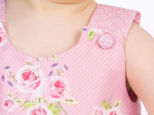 ROSA Baby girls pinafore dress sewing pattern ebook pdf - Patternforkids