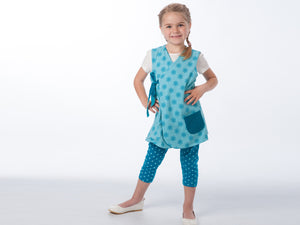 MARIE + BIBI Baby girls dress + leggings bundle sewing pattern Paper pattern - Patternforkids