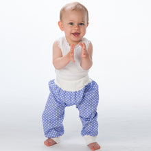 Load image into Gallery viewer, Easy Baby and Children pants sewing pattern for toddler boys + girls. Sweatpants, yoga harem pants with ribbing BREK by Patternforkids - Patternforkids