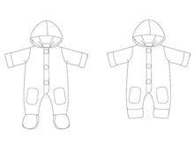 Laden Sie das Bild in den Galerie-Viewer, DORIAN Baby Overall Jumpsuit pattern Ebook pdf - Patternforkids