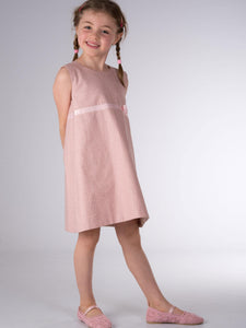 ELENA Baby girls reversible dress sewing pattern ebook pdf - Patternforkids