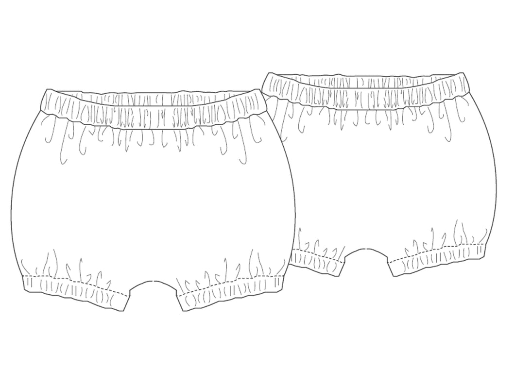 ELISA Baby diaper cover sewing pattern Paper pattern - Patternforkids