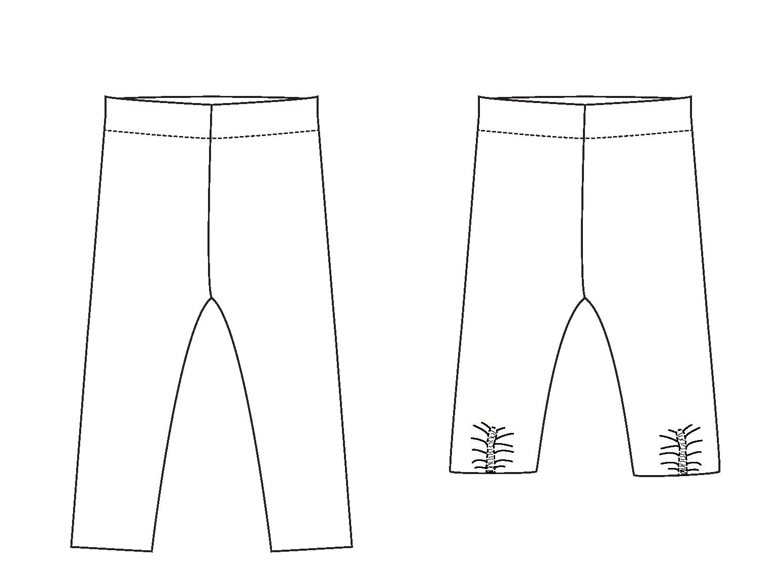 Children's Leggings: PDF Sewing Pattern & Tutorial