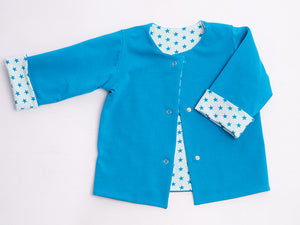 Easy Baby and Kids Jacket Sewing Pattern for Boy + Girl lined and reversible FLAVIO. Unisex, for Babies and Children newborn up to 3 years - Patternforkids