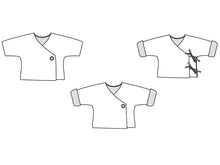 Laden Sie das Bild in den Galerie-Viewer, FIORINO Baby jacket sewing pattern ebook pdf - Patternforkids