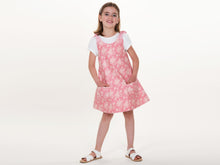 Load image into Gallery viewer, Girls pinafore dress sewing pattern ebook pdf JULE from Patternforkids