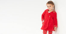 Laden Sie das Bild in den Galerie-Viewer, Reversible Girl Baby Girl Jacket sewing pattern Pdf. Easy infant dress for summer or coat for winter. Ebook pdf LENA by Patternforkids - Patternforkids