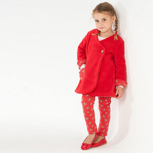 Reversible Girl Baby Girl Jacket sewing pattern Pdf. Easy infant dress for summer or coat for winter. Ebook pdf LENA by Patternforkids - Patternforkids