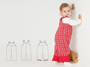 Baby overall sewing pattern LILLI&BO - Paper pattern - Patternforkids