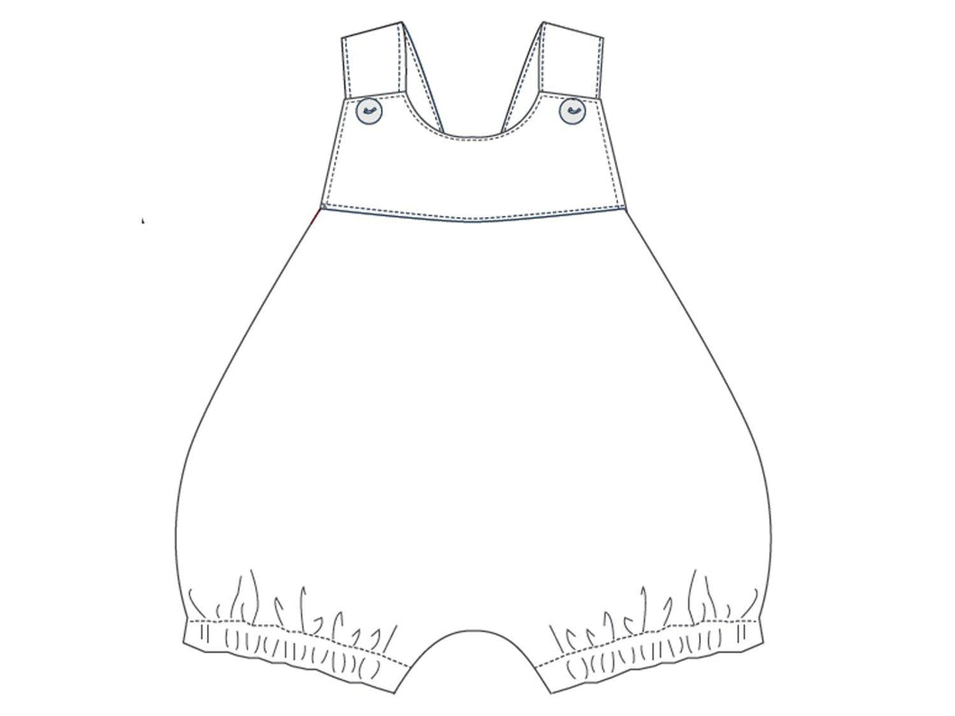 Baby overall sewing pattern LUNA - Patternforkids