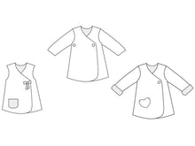 Laden Sie das Bild in den Galerie-Viewer, Girls dress sewing pattern ebook pdf Marie - Patternforkids