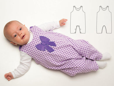Baby overall sewing pattern ebook pdf PLINIO - Patternforkids