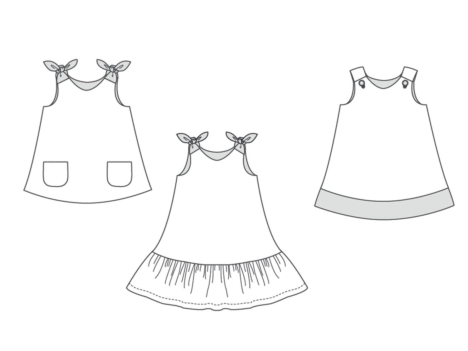 Share 189+ baby girl dress sketch