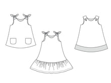 Laden Sie das Bild in den Galerie-Viewer, SIENA Baby girls dress sewing pattern ebook pdf - Patternforkids