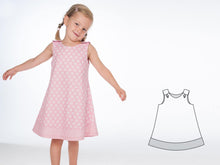 Laden Sie das Bild in den Galerie-Viewer, STEFFI + SIENA Baby girls dress sewing pattern ebook pdf - Patternforkids