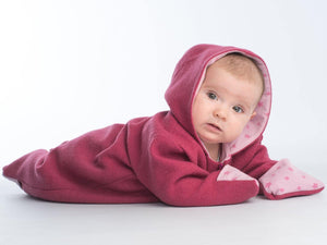 SOLE Baby jumpsuit sewing pattern ebook pdf with hood - Patternforkids