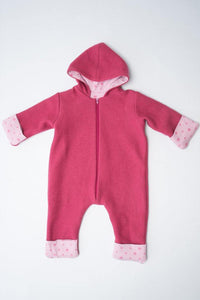 SOLE Baby jumpsuit sewing pattern ebook pdf with hood - Patternforkids