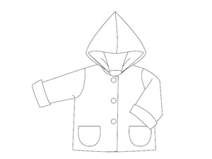 TORETTO Baby jacket sewing pattern - Patternforkids