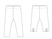 Laden Sie das Bild in den Galerie-Viewer, Leggings pattern for baby girls + boys, easy stretch pants pattern pdf for beginner. 2 Variants Ebook 9M to 6Y BIBI by Patternforkids - Patternforkids