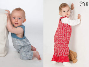 BOBBY + LILLI&BO Baby dungaree sewing pattern ebook pdf - Patternforkids